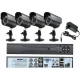 KIT de Supraveghere si Securitate Video CCTV 4 Camere 5G 4K HD Lentile 36mm