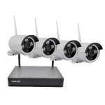 KIT de supraveghere Wireless JORTAN 4 camere HDMI Infrarosu Vizualizare pe Telefon