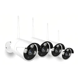 KIT de supraveghere Wireless JORTAN 4 camere HDMI Infrarosu Vizualizare pe Telefon