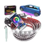 Kit lumina ambientala auto 120X150 cm pentru exterior sub masina RGB