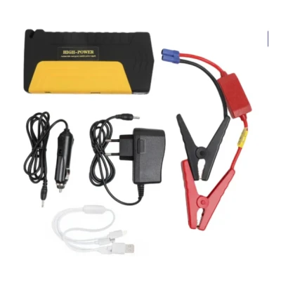 Kit pornire auto/moto (Starter) pentru baterie descarcata cu powerbank LED USB