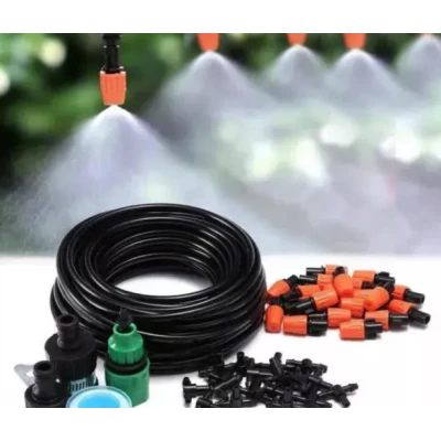 Kit racire terasa cu vapori de apa furtun de 10 m si 10 de duze