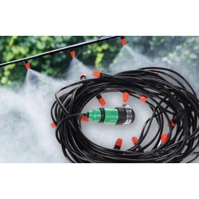 Kit racire terasa cu vapori de apa furtun de 10 m si 10 de duze