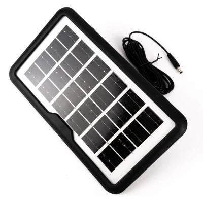 Kit solar camping GD 102 cu 3 becuri boxa BT radio powerbank 5000mAh