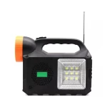 Kit solar de iluminare GD Times GD-102, 3 becuri, boxa BT, radio, 80W XL