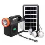 Kit solar de iluminare GD Times GD 102 cu 3 becuri radio