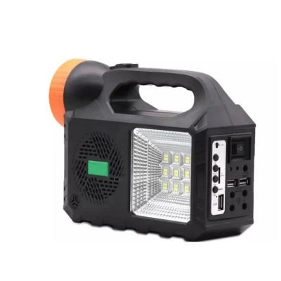 Kit solar de iluminare GD Times GD 102 cu 3 becuri radio