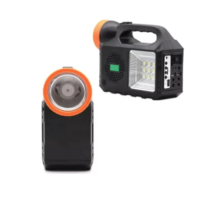 Kit solar de iluminare GD Times GD 102 cu 3 becuri radio