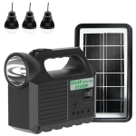 Kit solar GD-8017 MUSIC portabil cu 3 becuri XL