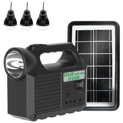Kit solar GD-8017 MUSIC portabil cu 3 becuri XL