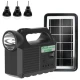 Kit solar GD-8017 MUSIC portabil cu 3 becuri XL