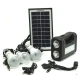 Kit solar GD-Lite 8017 este dotat cu dispozitive USB cu 3 becuri si leduri