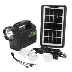 Kit solar GDPlus GD P30 cu 3 becuri sistem iluminare