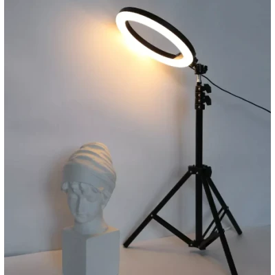 Lampa Circulara Profesionala LED Ring Light RGB 33cm Q MG33