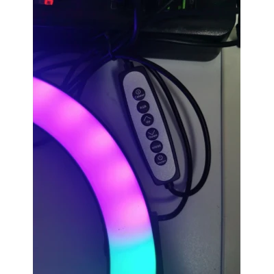 Lampa Circulara Profesionala LED Ring Light RGB 33cm Q MG33