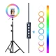 Lampa circulara profesionala LED Ring Light RGB Andowl Q MG34