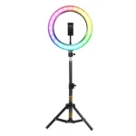 Lampa circulara profesionala LED Ring Light RGB Andowl Q MG34 diametru 26 cm