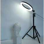 Lampa circulara profesionala LED Ring Light RGB Andowl Q MG34 diametru 26 cm