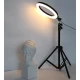 Lampa circulara profesionala LED Ring Light RGB Andowl Q MG34 diametru 26 cm