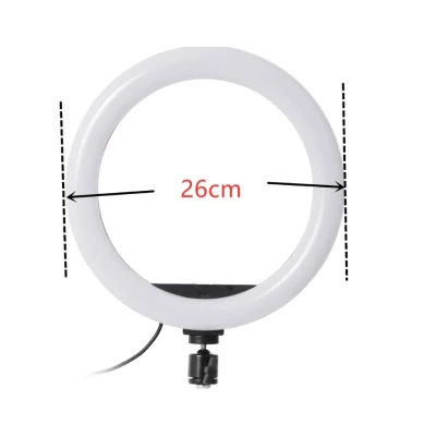 Lampa circulara profesionala LED Ring Light RGB Andowl Q MG34 diametru 26 cm