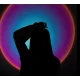 Lampa cu lupa videografie si telecomanda efecte Sunset multicolor cu telecomanda