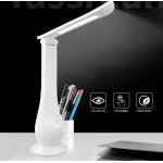 Lampa de birou LED cu acumulator si control tactil brat mobil 180 trei trepte de lumina cu diferite puteri
