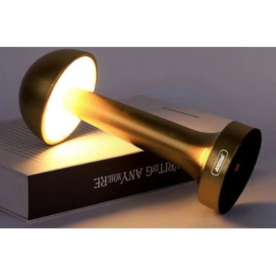 Lampa de birou portabila Gold ciupercuta Q TL142 Andowl