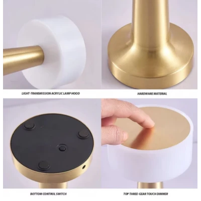 Lampa de birou portabila Gold Q-TL145