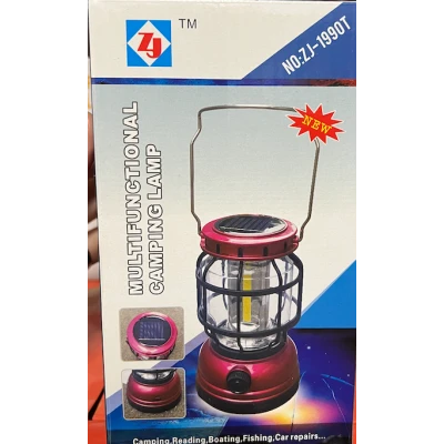 Lampa de camping ZJ-1990T cu incarcare solara in capat
