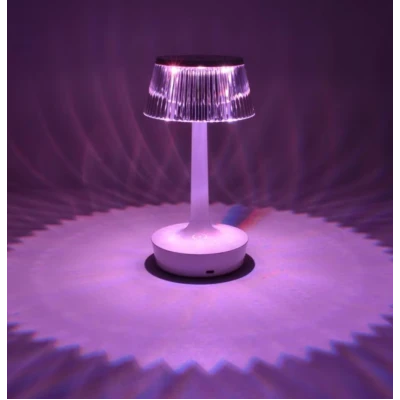 Lampa de masa decorativa cu LED RGB si telecomanda model Crystal Touch Q TL153