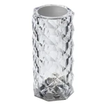 Lampa de masa decorativa cu LED tip "Crystal" ALB CALD