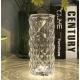 Lampa de masa decorativa cu LED tip "Crystal" ALB CALD