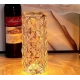 Lampa de masa decorativa cu LED tip "Crystal" ALB CALD