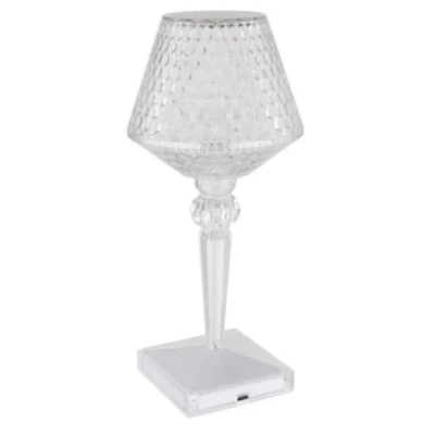 Lampa de masa decorativa LED tip cristal Andowl Q LED1633 transparenta
