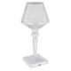 Lampa de masa decorativa LED tip cristal Andowl Q LED1633 transparenta