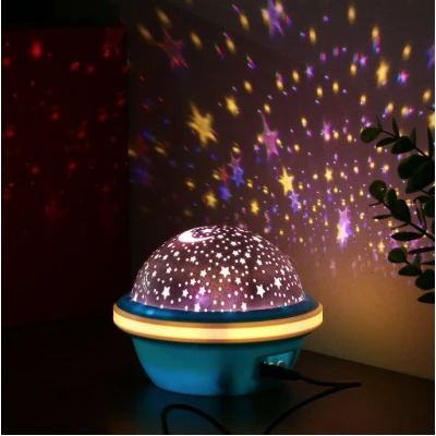 LAMPA de VEGHE  cu proiectie de stele si luna