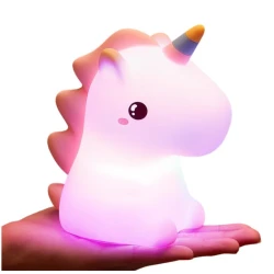 Lampa de veghe pentru copii unicorn 16 culori dimabila