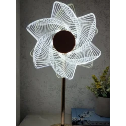 Lampa decorativa Sun Flower Auriu Lumina Calda Rece