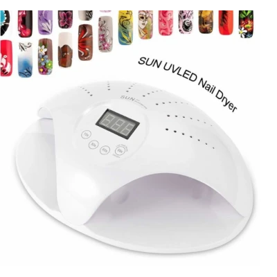 Lampa Dubla LED UV Profesionala SUN 669 pentru Manichiura 48W cu Timer