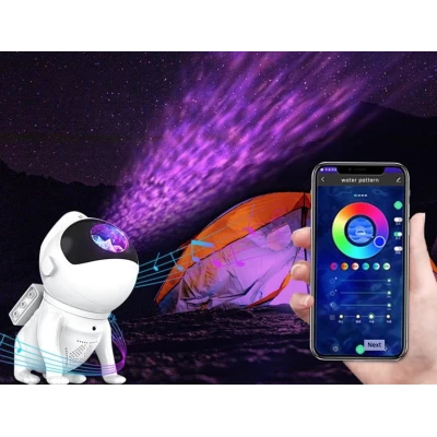 Lampa led cu proiector galaxy astronaut