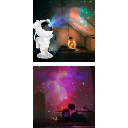 Lampa LED cu proiector Galaxy astronaut Starry Sky
