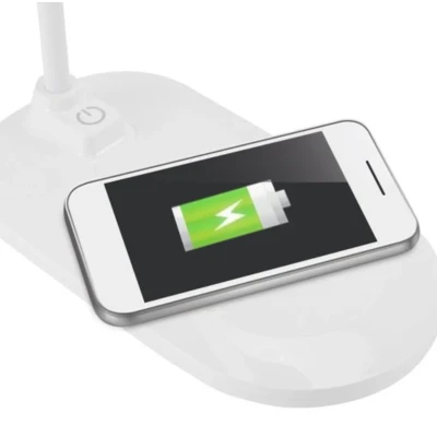 Lampa LED de birou cu functie de incarcare wireless pentru telefoane