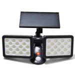 Lampa LED dubla W770A de perete cu panou solar 144 LED 