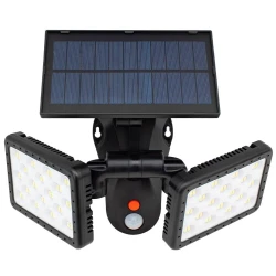 Lampa LED dubla W770A de perete cu panou solar 144 LED 