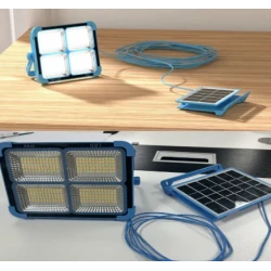 Lampa LED Solara reincarcabila portabila si impermeabila cu Panou detasabil 