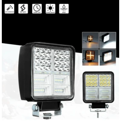 Lampa Led Stroboscopica Bicolor Alb si Galben 108W Proiector 12V / 24V