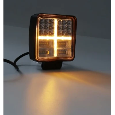 Lampa Led Stroboscopica Bicolor Alb si Galben 108W Proiector 12V / 24V
