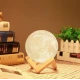 Lampa Luna 3D cu Suport din Metal 8 cm