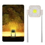 Lampa multifunctionala cu incarcare solara CH 23060B cu suport telescopic 165 cm