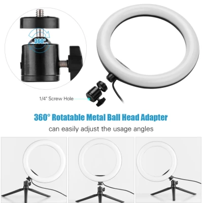Lampa Ring Light Circulara Led RGB 12"